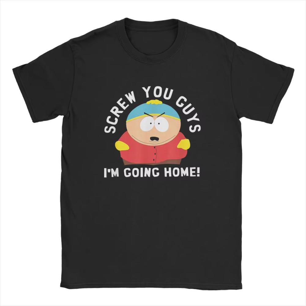 Neues Crazy South Park Comic Comic Print Grafik-T-Shirt Herren- und Damen-Kurzarm-T-Shirt Herrenbekleidung Harajuku Streetwear L