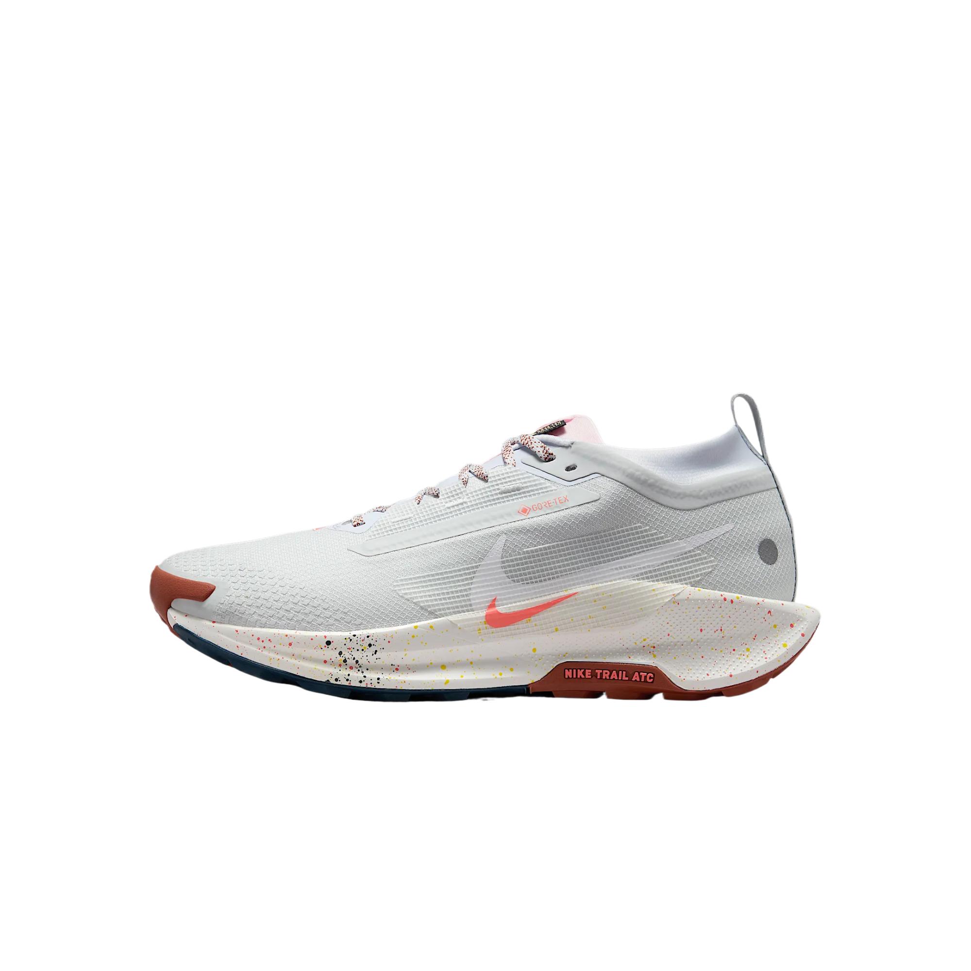 Nike React Pegasus Trail 5 Gore Tex Pure Platinum Football Grey Pink Foam White SneakersFQ0908-009 42.5 weiß