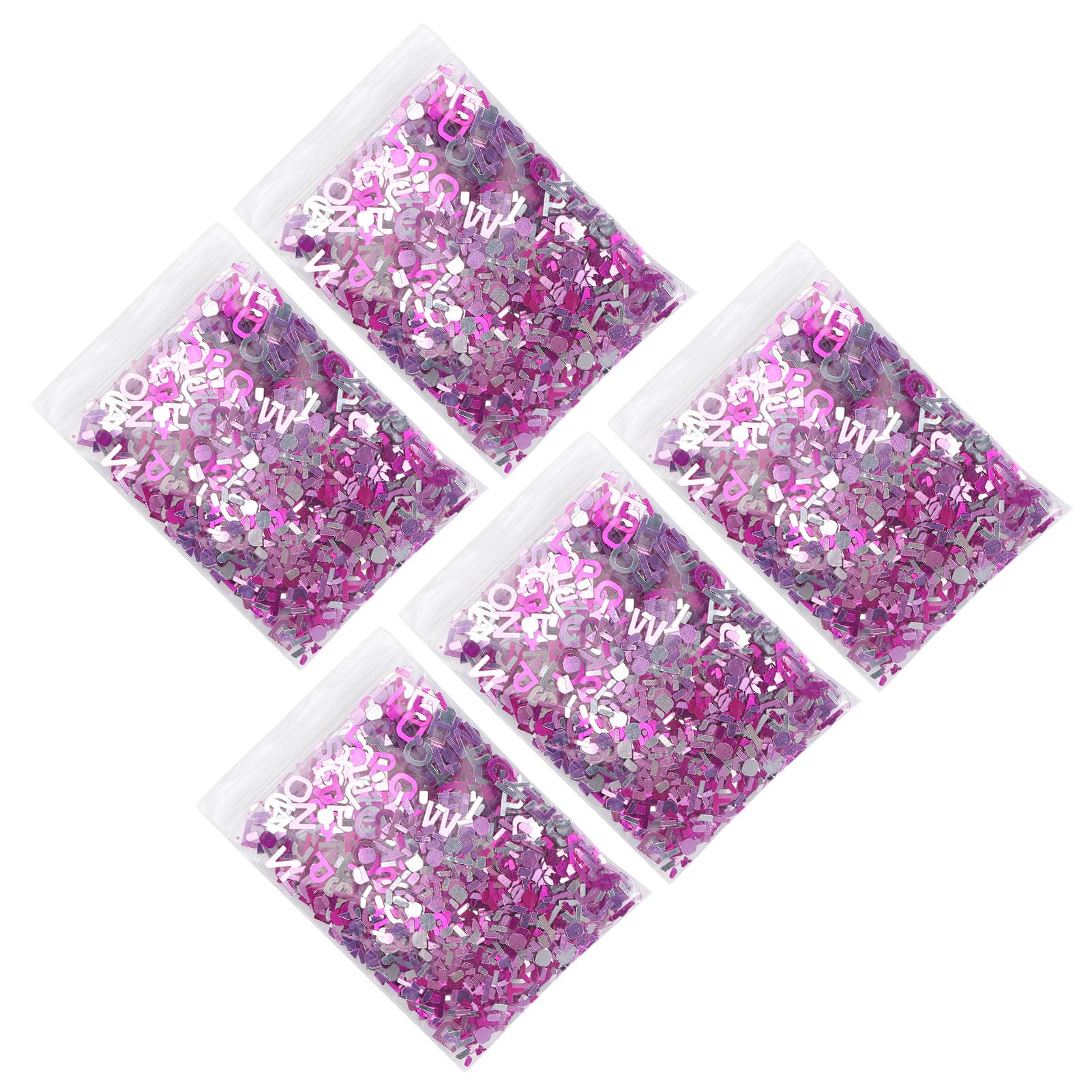 8mm Rosa Konfetti Party Glitzer Pailletten Tischdekorationen für Mädchen Taufe OrnamenteBuchstabe