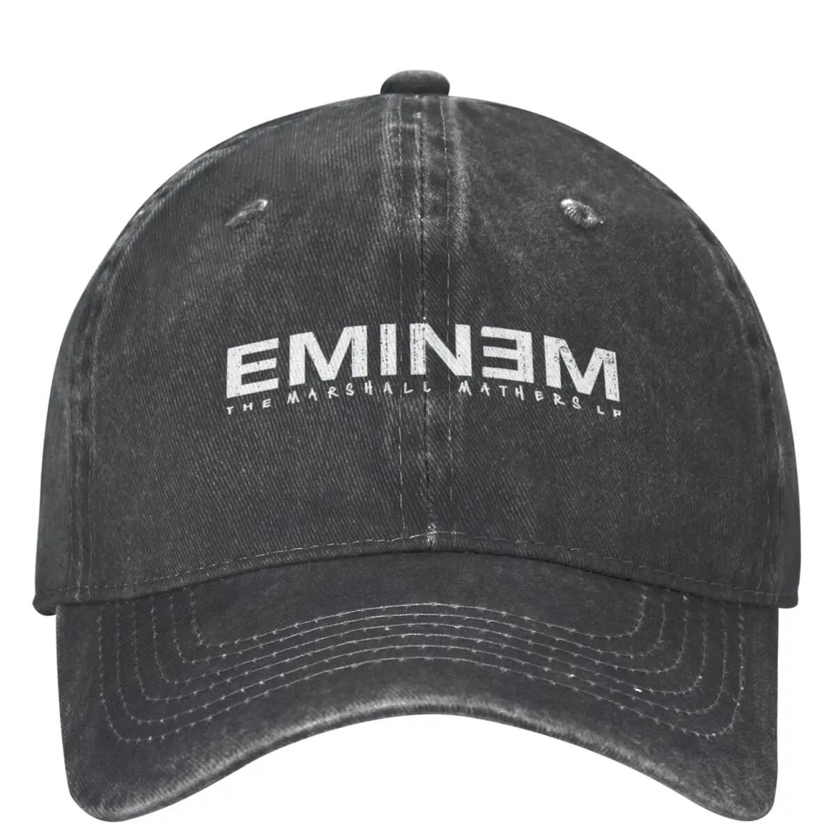 Vintage Rapper Rap God Eminem Baseballkappen Herren Damen Distressed Washed Kopfbedeckung Outdoor Workouts Verstellbare Passform Kappen Hut One Size bunt