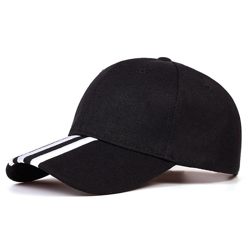 Mode Stickerei Baumwolle Baseball Cap Einstellbar Outdoor Sonnenschutz Hut Männer Hip Hop Caps Frauen Golf Cap Wild Hüte schwarz