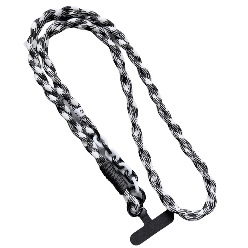 Geflochtenes Nylon-Handy-Lanyard Dopamin Crossbody Hängeseil Handy-Anhänger Zubehör 09