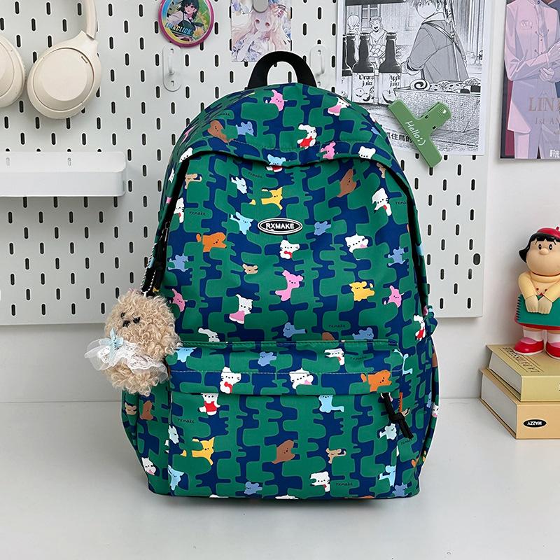 Floraler Dackel Schulranzen Japanischer Stil Schulranzen für Junior- und Oberstufenschüler Sanfter weiblicher College-Studenten Rucksack Rucksack .