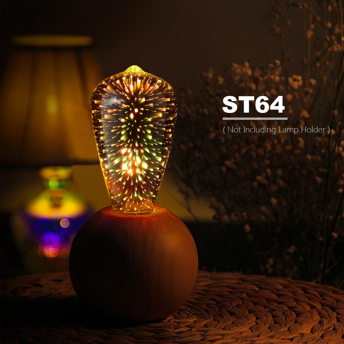 3D Dekoration LED Edison Glühbirne E27 220V Vintage Stern Feuerwerk Lampe Urlaub Nachtlicht Ampulle LED Lampe Beleuchtung