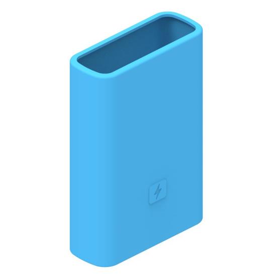 Schutzhülle für die Powerbank, einfarbig, staubdicht, sturzsichere Silikonhülle für die Powerbank blau