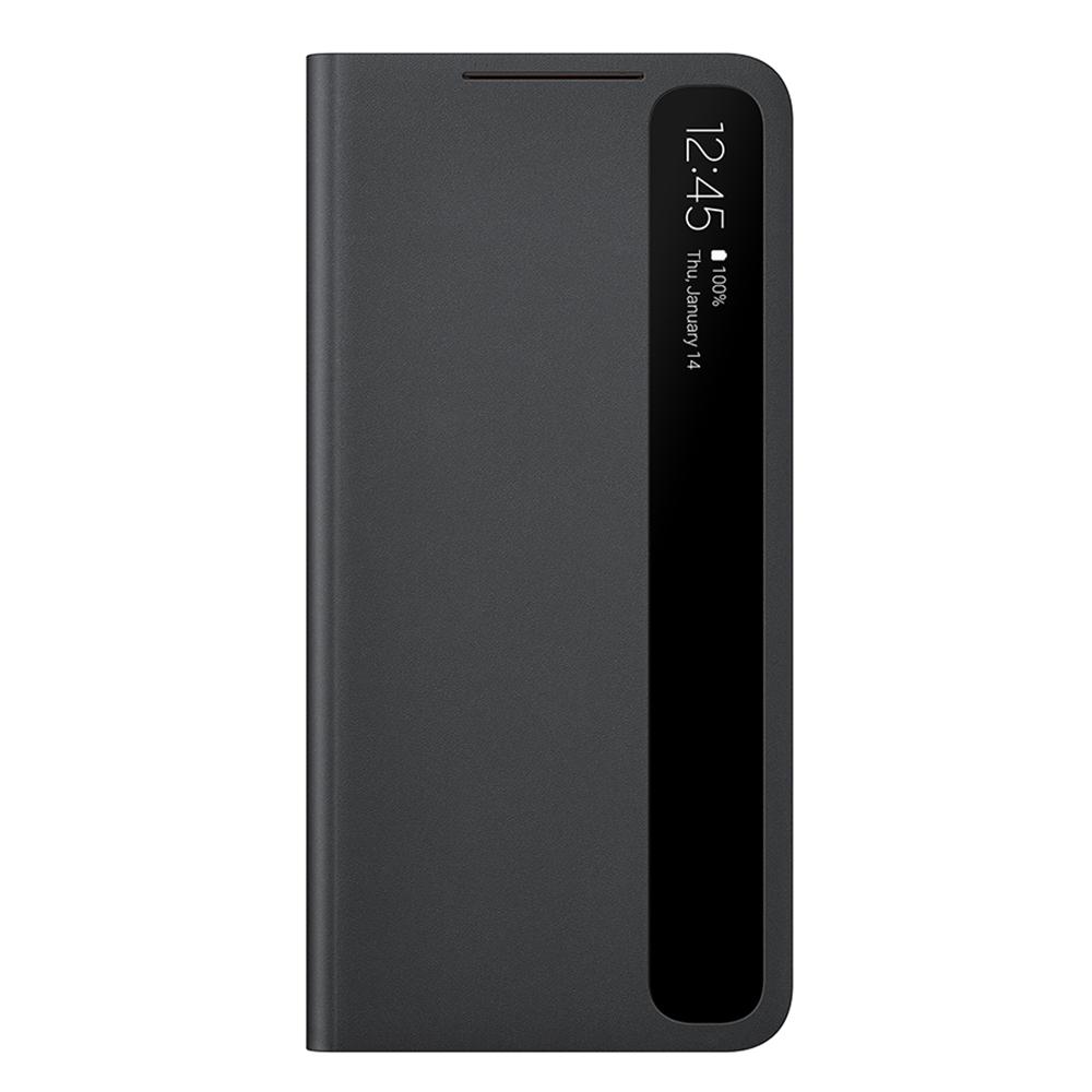 Smart View Spiegel Flip Case Hülle für Samsung Galaxy S21 Samsung Galaxy S21+S21 Plus Smart Clear View Hülle For Galaxy S21 Plus schwarz