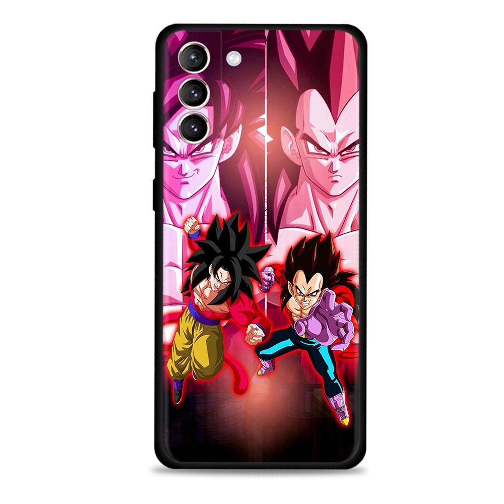 Handyhülle für Samsung Galaxy S22 S21 S20 Ultra S20FE Silikon Coque S22 S21 S20 S10 S9 S8 Plus S10e Cover Dragon Ball Kinder Kunst Samsung Note 10 Plus
