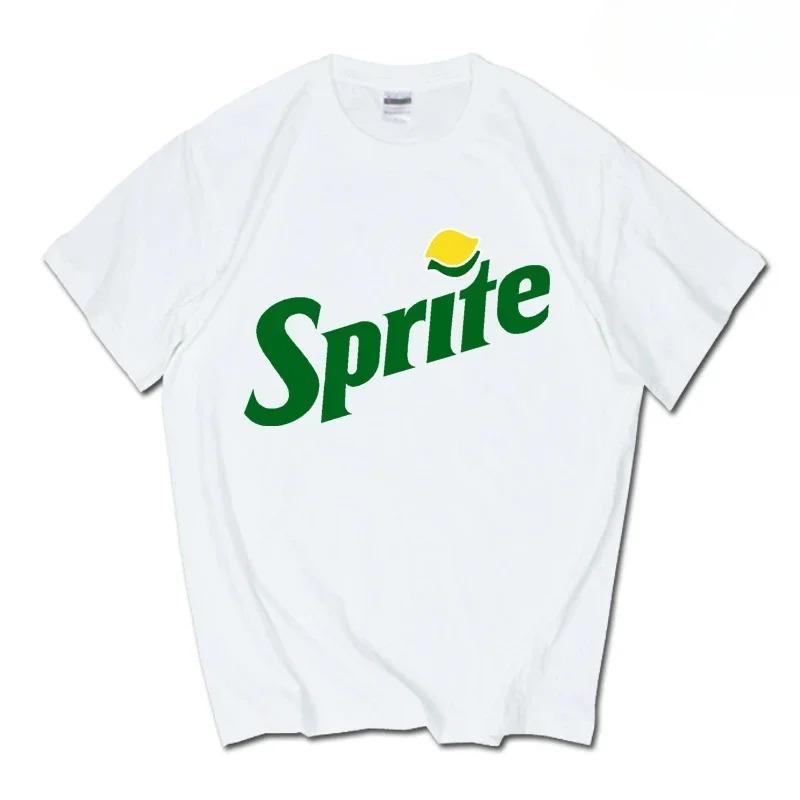 2026 Sommer Neue Trendmarke INS Pepsi Cola Gemeinsames T-Shirt Sprite Coca-Cola Herren und Damen Locker Baumwolle Paare Kurze Ärmel XL rot