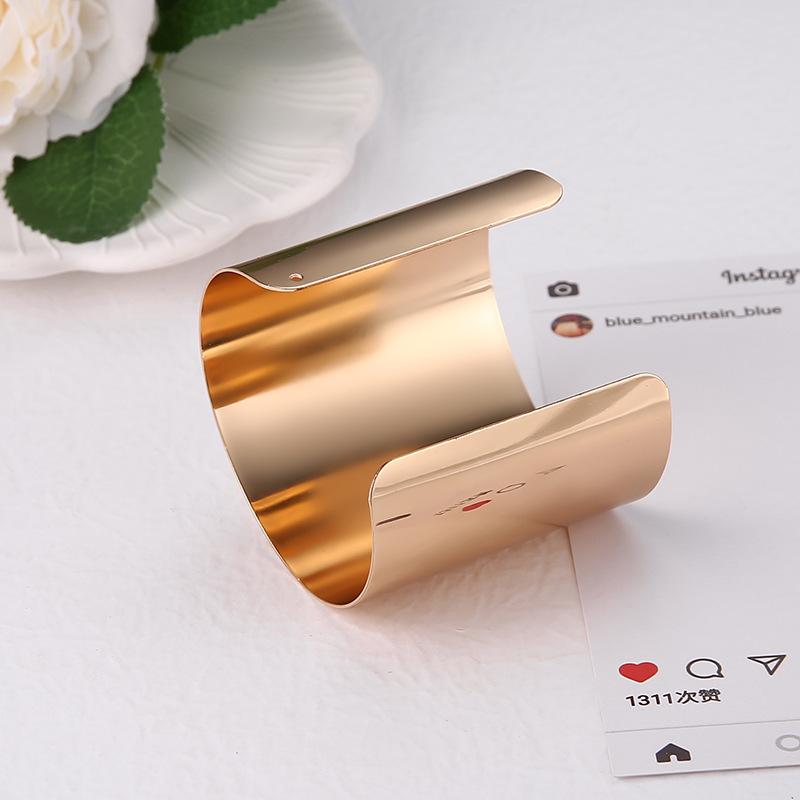 Mode frauen Multilayer Metall Saiten Offene Armreif Breite Manschette Armband Mädchen Mode Schmuck Zubehör Beste Geschenk