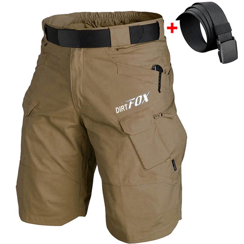 DIRTFOX Radsport Team Shorts Mtb Downhill Hosen Atmungsaktiv Herren Shorts Fahrradbekleidung Rennrad Mountainbike Motocross Cargo Hosen 3XL (98-103KG)
