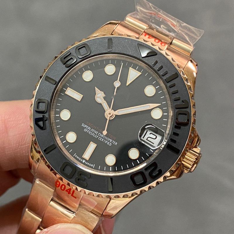 Rolex Graue Yacht Herren-Automatik-Mechanikuhr - Großes Zifferblatt, Wasserdicht, Beliebtes Modell
