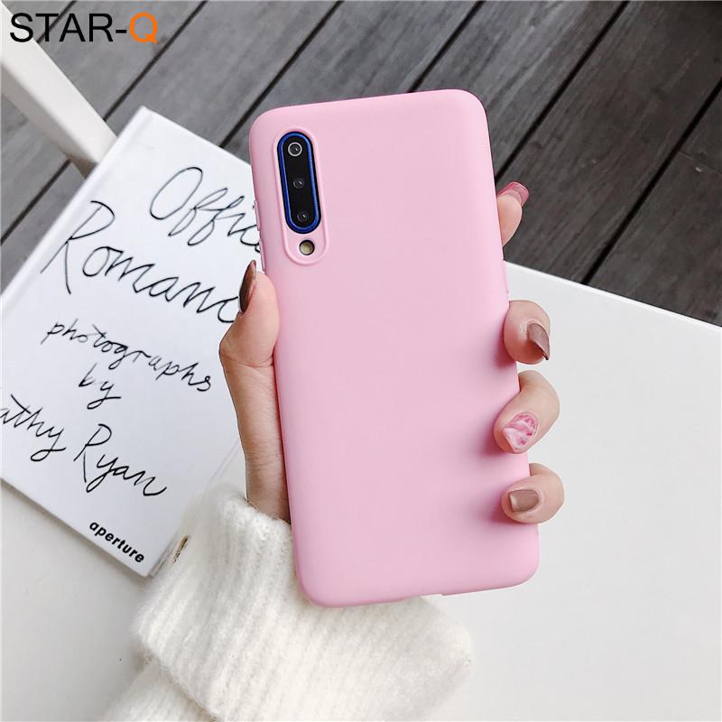 Candy Color Silikon Handyhülle für Samsung Galaxy A50 A70 A30 A40 A20 A10 Galaxi A51 A71 A20e M30s A7 2018 Matte Soft Tpu Hüllen a20s rosa