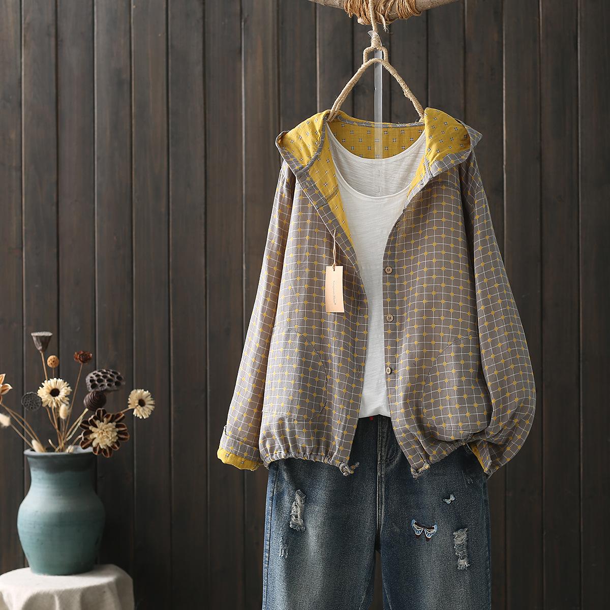 Große Größen Blusen für Damen Herbst Frühling Langarm Einreihig Blusen Verstellbare Damenbekleidung One Size gelb