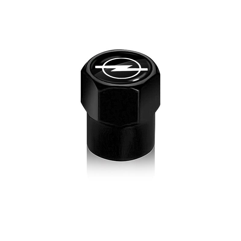 4 Stück Auto Ventilkappenkappen Abdeckung Wasserdicht Autozubehör Für Opel Astra j Insignia Astra g Corsa Zafira b Mokka Vivaro Meriva schwarz