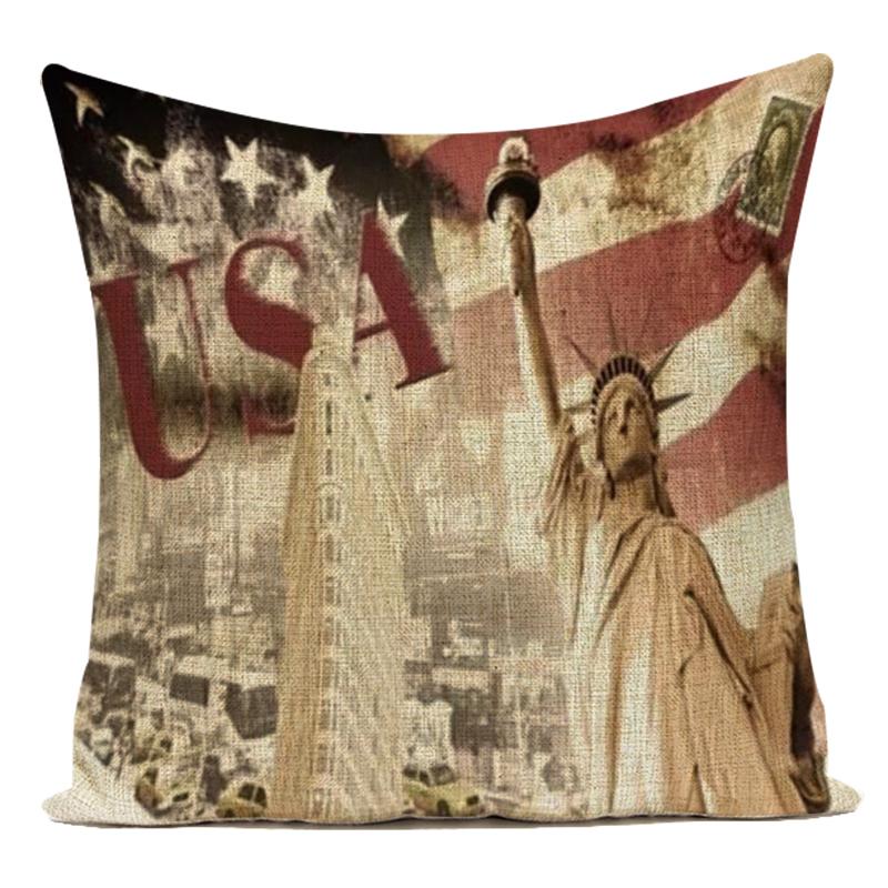 Britischer Stil London Bus Soldat Flagge Polyester Sofa Haus Kissenbezug Dekoration Retro Kissenbezug Wohnzimmer Dekoration Short plush 80*80(CM)-1Pcs