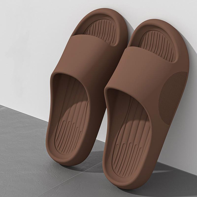 Große Größe 50 51 Herren Flip-Flops Damen Weiche Sohle Plateau Pantoletten Sommer Strand Sandalen Paarschuhe Hausschuhe Zuhause Rutschfest Badeschuhe 40-41 kaffeebraun