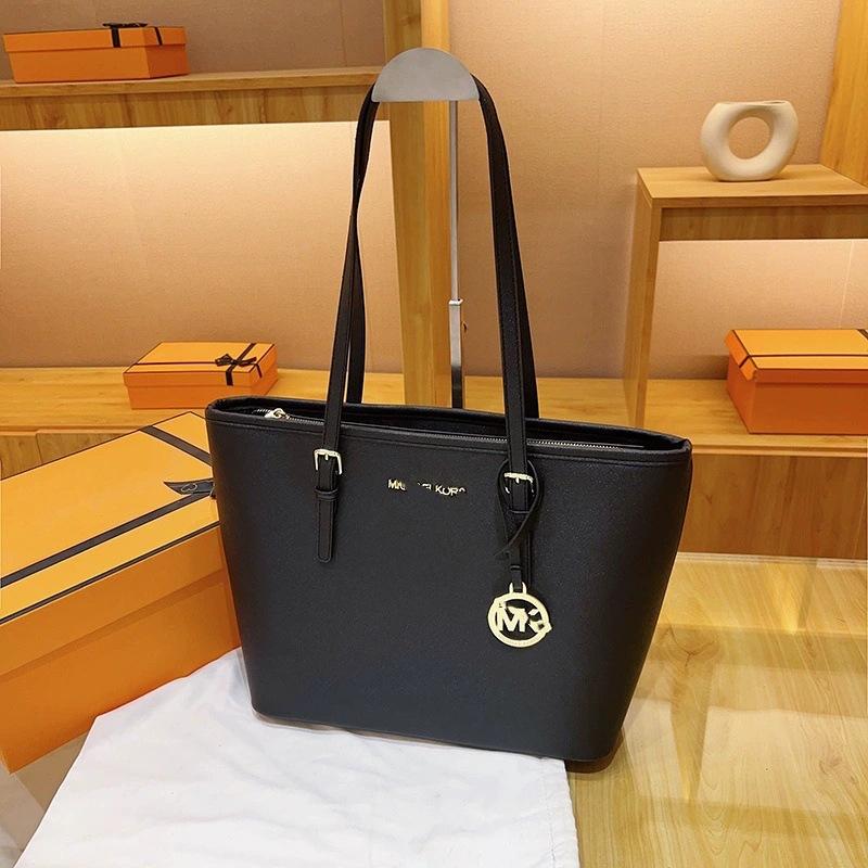Neue Tote-Tasche Damen-Tasche Temperament Trend Vielseitige Umhängetasche Messenger-Tasche Handtasche mit großer Kapazität 31*13*25cm black