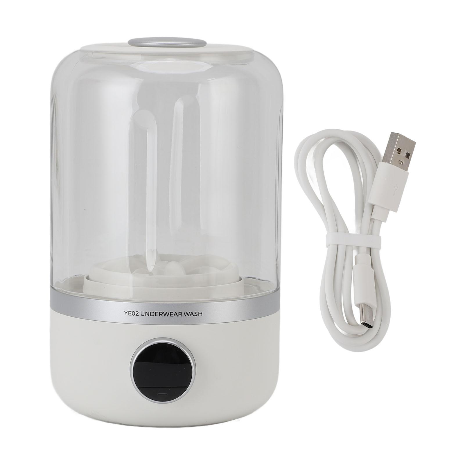 Tragbare Waschmaschine 10W Leise wiederaufladbare Mini-Wäschewaschmaschine für Unterwäsche Babykleidung und