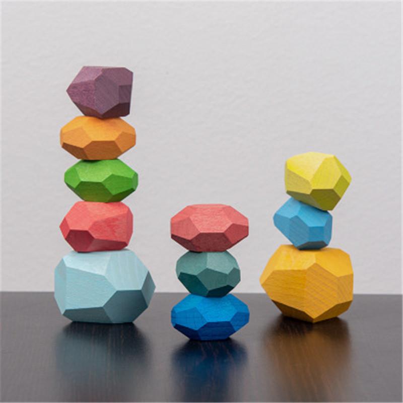 Sortieren Stapeln Steine Sensorisches Kleinkind Spielzeug Lernen Montessori Spielzeug Bausteine Spiel ideal für Kinder Geburtstagsgeschenke
