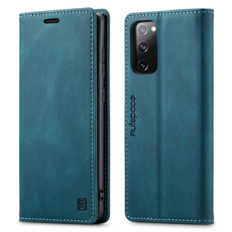 Für Samsung Galaxy S20 FE Hülle Brieftasche Magnetische Karten Klapphülle Galaxy S20 FE 5G Hülle Luxus Leder Handyhülle Abdeckung Ständer Galaxy S20 (4G) (5G) blau