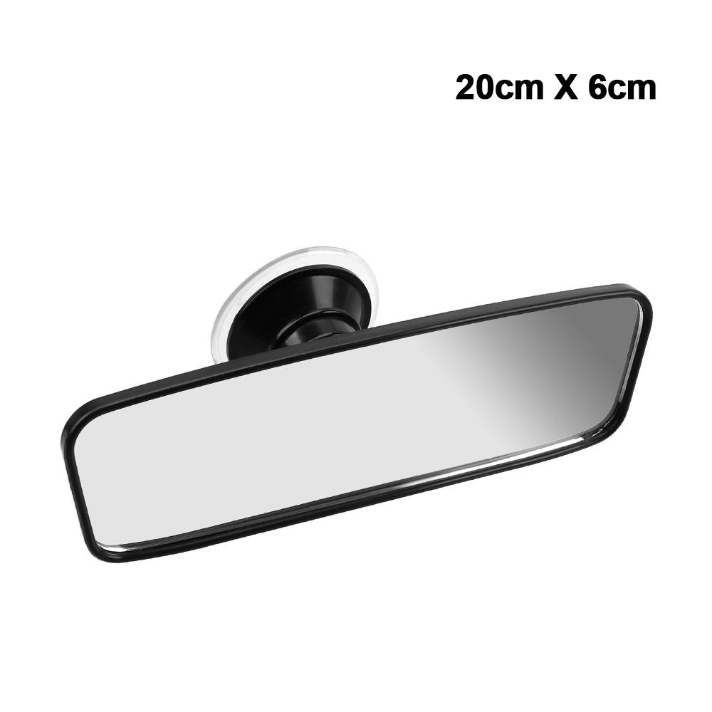 Auto-Assistenzspiegel Weitwinkel-Rückspiegel Auto-Styling 360° drehbar Verstellbarer Saugnapf Innenrückspiegel Auto-Rückspiegel Universal 200x60 mm
