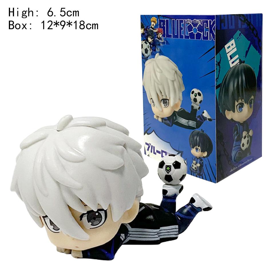Anime Fußball Blue Lock lIsagi Yoichi Nagi Seishiro Cosplay Cartoon Stehschild Figur Ornament Figuren Figuren Bausätze Geschenk
