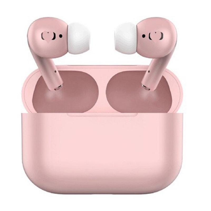 2025 aktualisierte kabellose, farbenfrohe kabellose In-Ear-Ohrhörer mit Geräuschunterdrückung, HiFi-Stereomusik mit Mikrofon für iPhone 14 14pro 15 15pro und alle Smartphones rosa