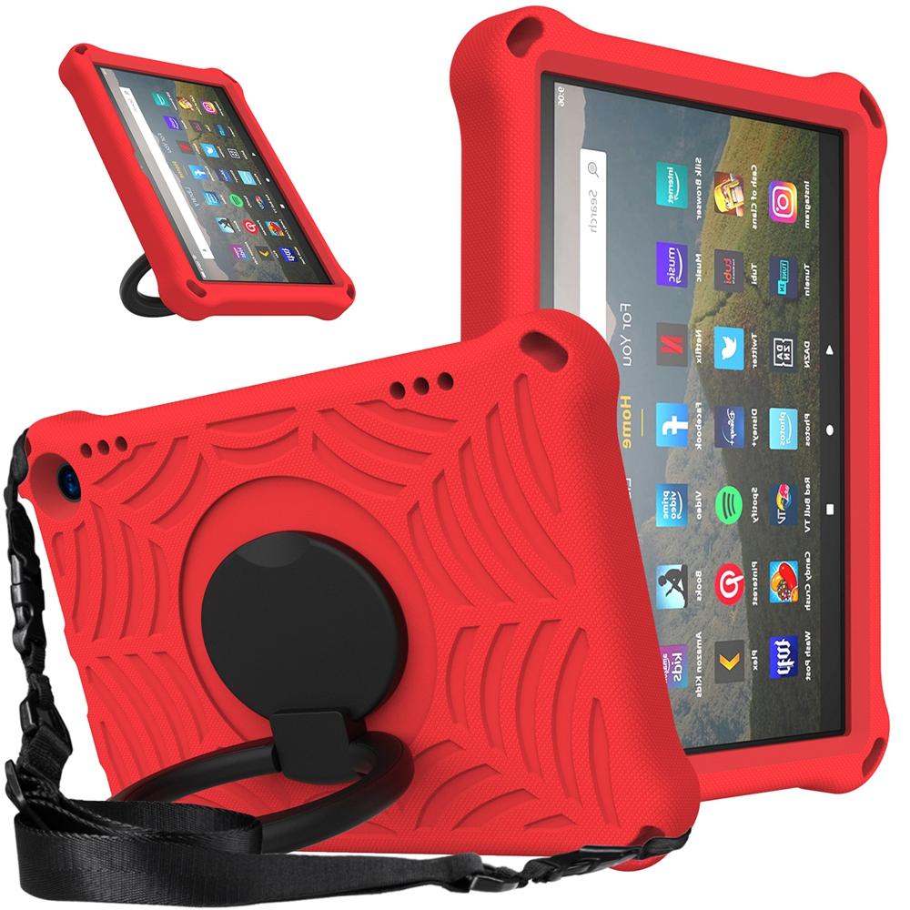 Für Amazon Fire HD 8 Plus 10. 12. Generation 8,0 Zoll 2020 2022 Hülle EVA Kindersicher Zugring Stoßfest Schultergurt Ständer Tablet-Hülle Fire HD 8 Plus 2020