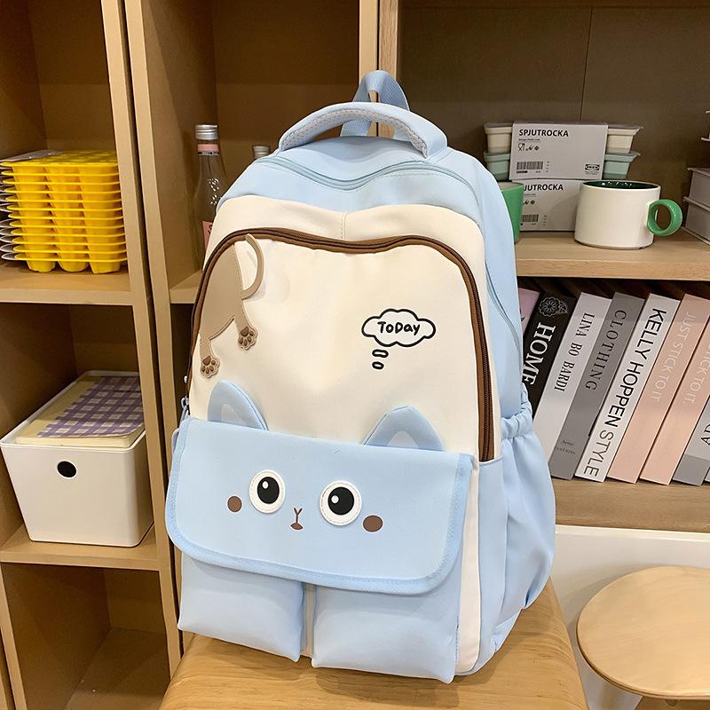 Niedlicher Plüschpuppen-Anhänger Lopunny Große Kapazität Einfache Lässige Schultaschen für Jungen und Mädchen. .