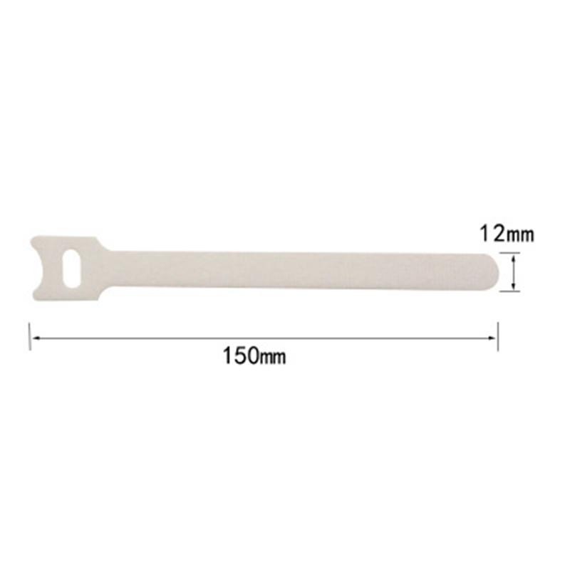 10 Stück wiederverwendbarer Kabel-Organizer, Kabelbinder, Befestigungsbänder für Ohrhörer, Kopfhörer, Telefone, Kabelwickelmanagement 10 Pcs weiß