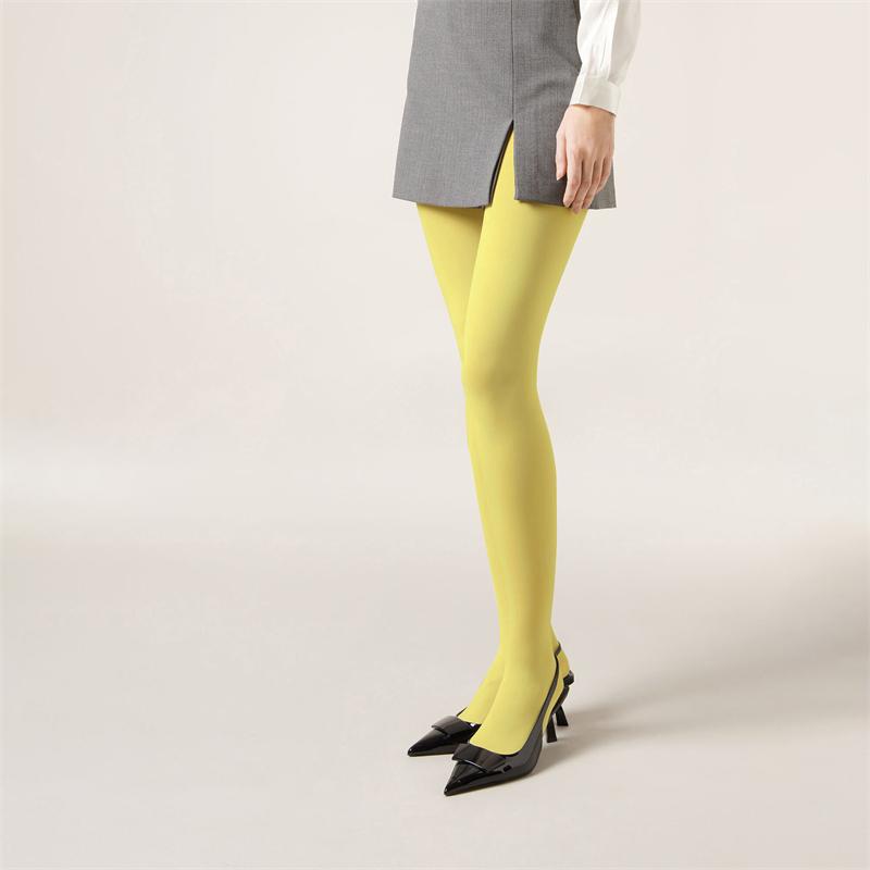 Rote Strumpfhosen für Damen, durchsichtige Strümpfe, schlanke, durchsichtige Dessous, Spitzen-Leggings, Winter-Strumpfhosen für Damen, Strümpfe mit Fuß, Nylon, rote Bodys, sexy Strumpfhosen One size gelb