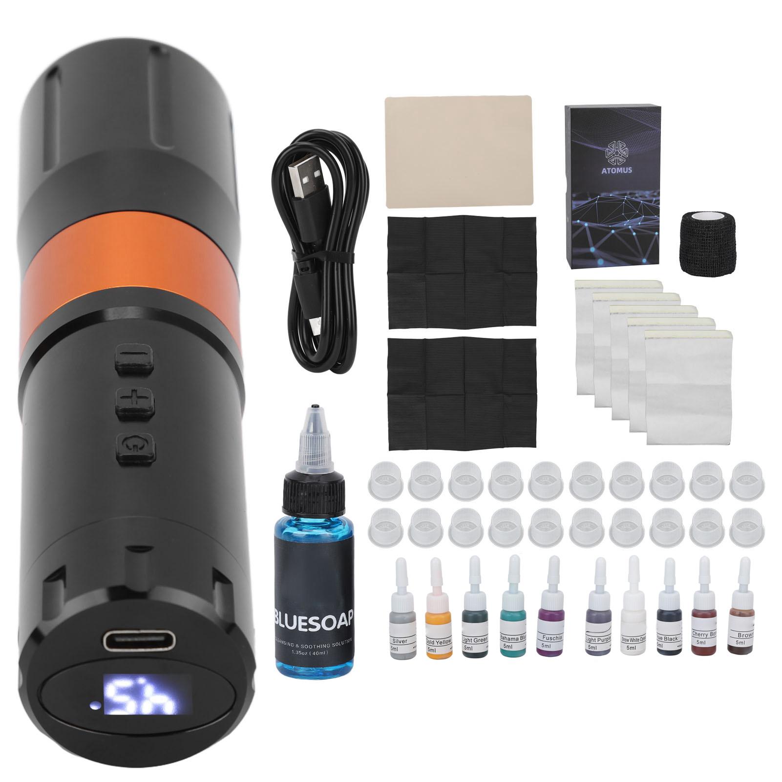 Kabelloses Tattoo-Motorstift-Set Reinigung Blaue Seife Microblading Pigment Tattoo-Stift-Kit 90ml