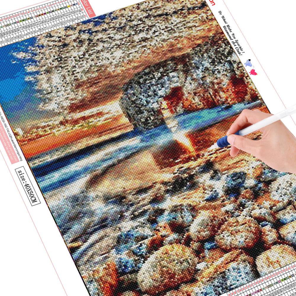Diamant Malerei 5d Landschaft Meer Diamant Stickerei Kreuz Stich Landschaft Volle Runde Diamant 20X30