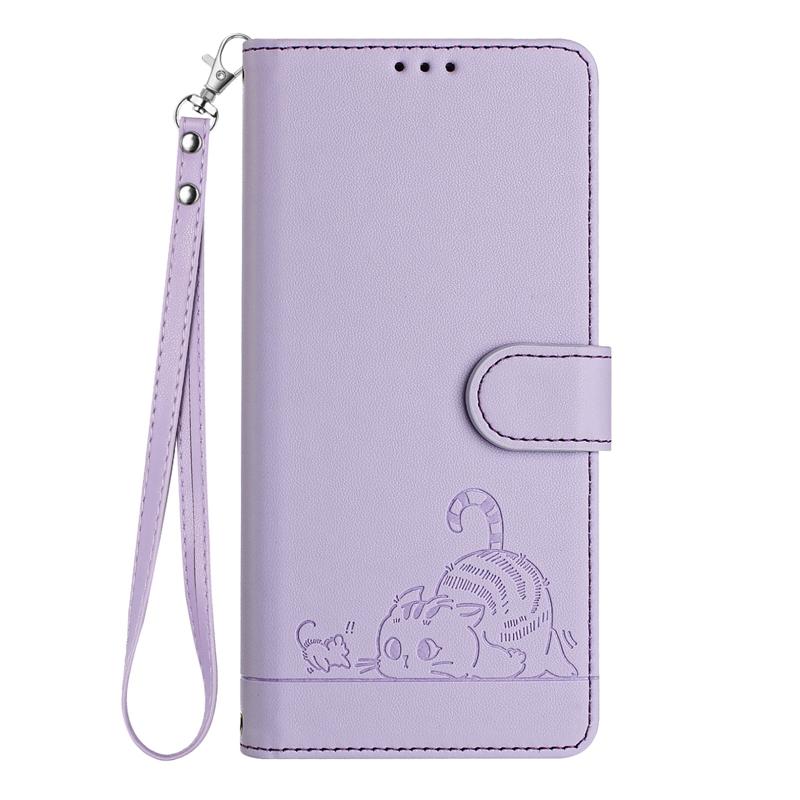 Für Huawei P Smart FIG-LX1 Hülle Brieftasche Diebstahlschutz Bürstenhülle auf Für Huawei P smart PSmartZ 2019 Psmart 2021 Lederabdeckung Funda For P Smart 2021 licht lila