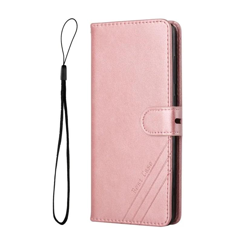 Für Samsung Galaxy S25 Ultra Hülle Leder Flip Case auf Coque Samsung S 25 Ultra S25 Plus Handyhüllen Magnetische Brieftaschenabdeckung Samsung S25 Ultra rose gold