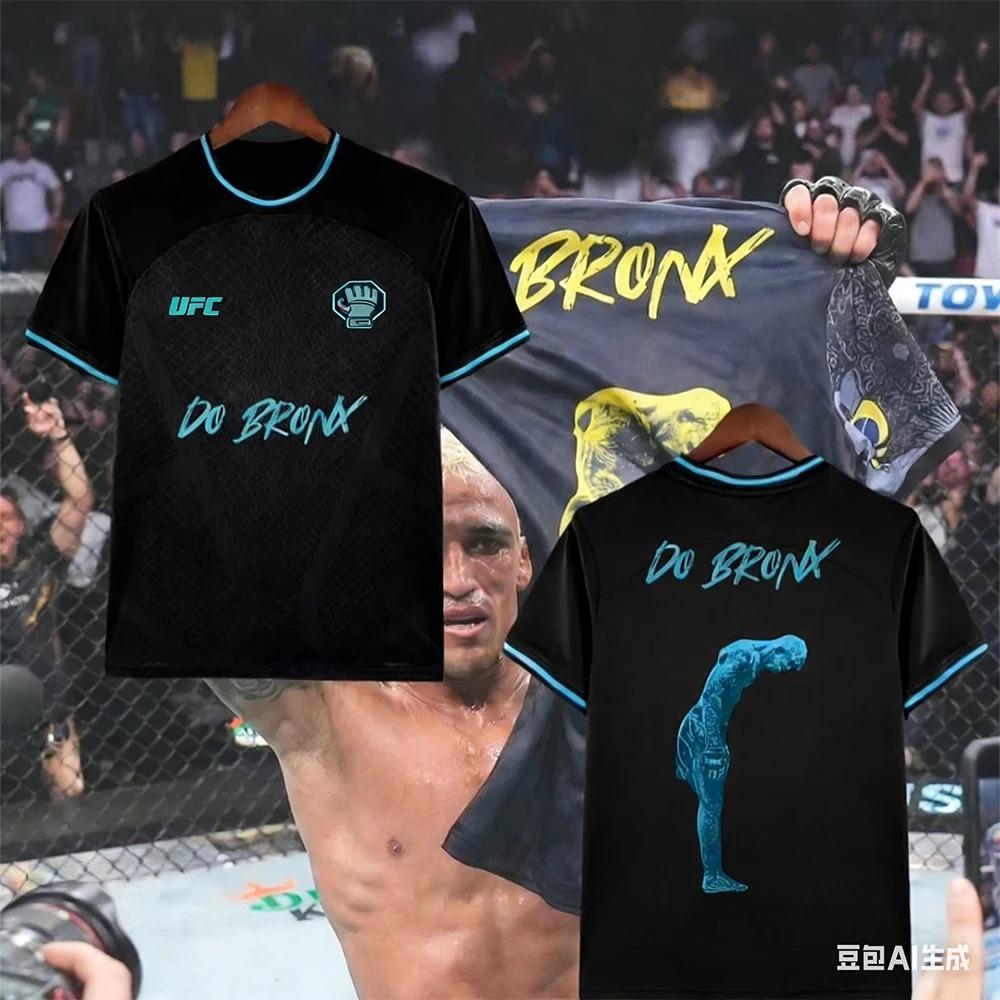 Sommer Neu UFC Charles Oliveira Special Edition MMA Fußballtrikot Herren Damen Oversized Atmungsaktiv Schnelltrocknend Sport T-Shirt XXXL