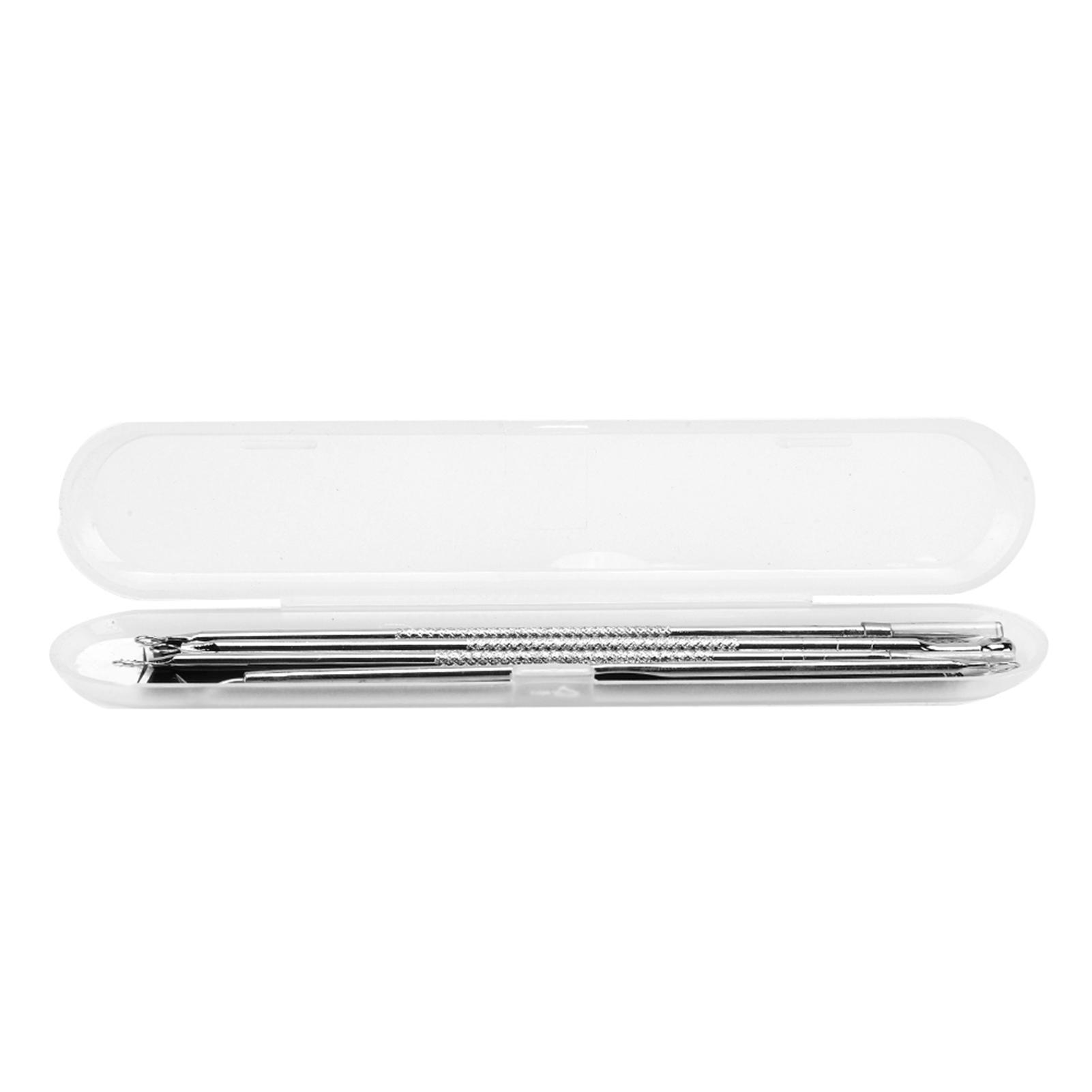 Pickel Mitesser Entferner Spitzes Mitesser Entfernung Nadel Doppelkopf Pressring Werkzeugset