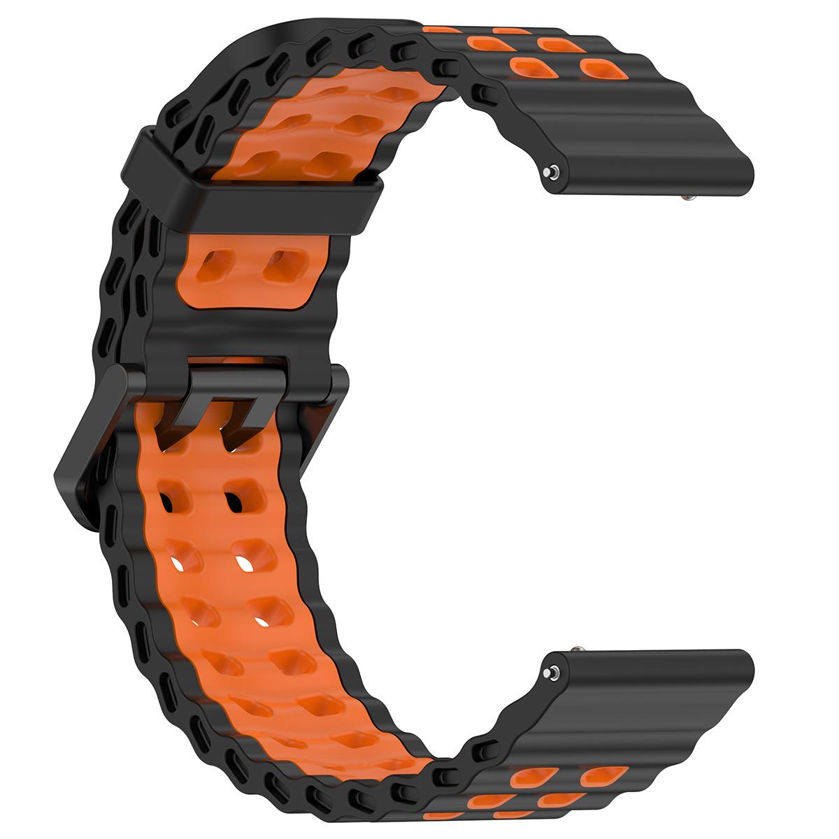 22mm 24mm Silikonarmband für Suunto 5 9 Baro 7 D5 Suunto Race/Spartan Sport Wrist HR Smartwatch-Armband Atmungsaktives Armband Armband Uhrenarmband 24mm black