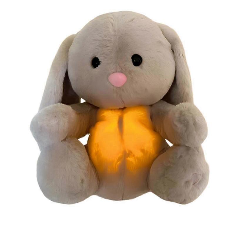 Baby Atmender Hase Baby Beruhigender Hase Plüschpuppe Spielzeug Baby Kinder Beruhigende Musik Schlafgefährten Sound 1 Stück