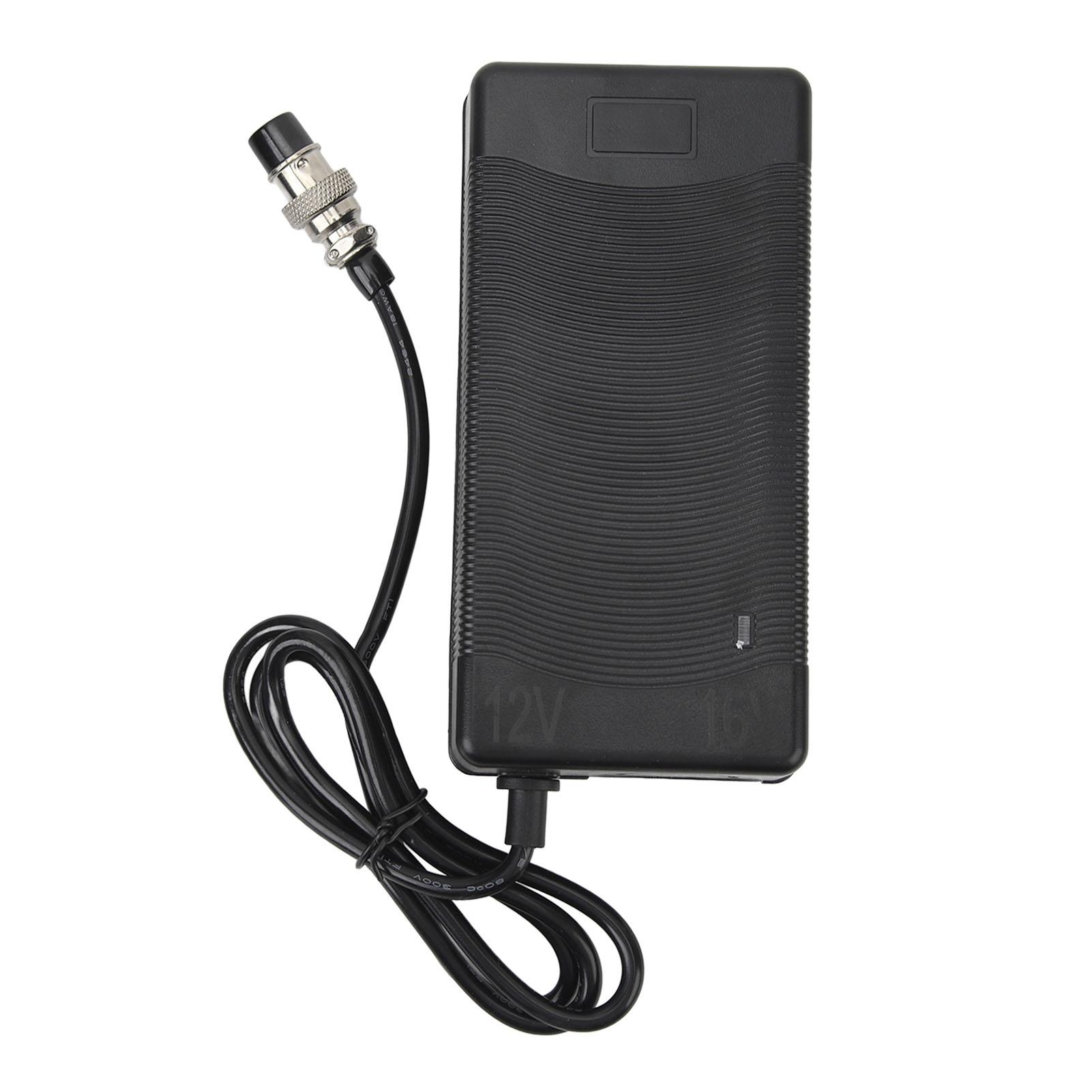 54,6 V 5 A Batterieladegerät mit 3-poligem GX16-Stecker, Ladegerät für Elektro-Fahrrad- und Roller-Akkus, Netzteil