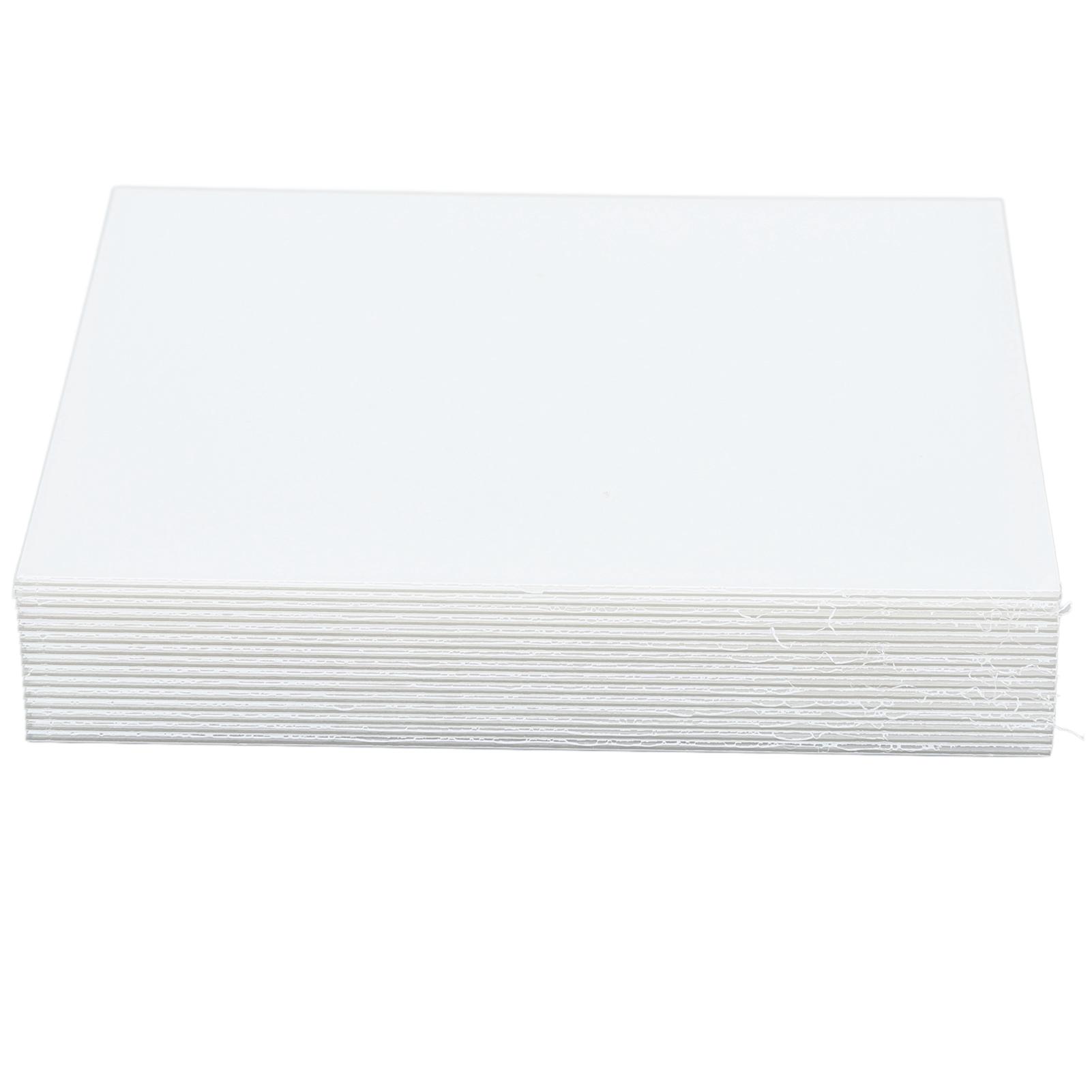 20 Stück Vakuumformen Schienenplatten 0,8 mm Labor Schienen Thermoformplatte für Mundschutz Quadratisch
