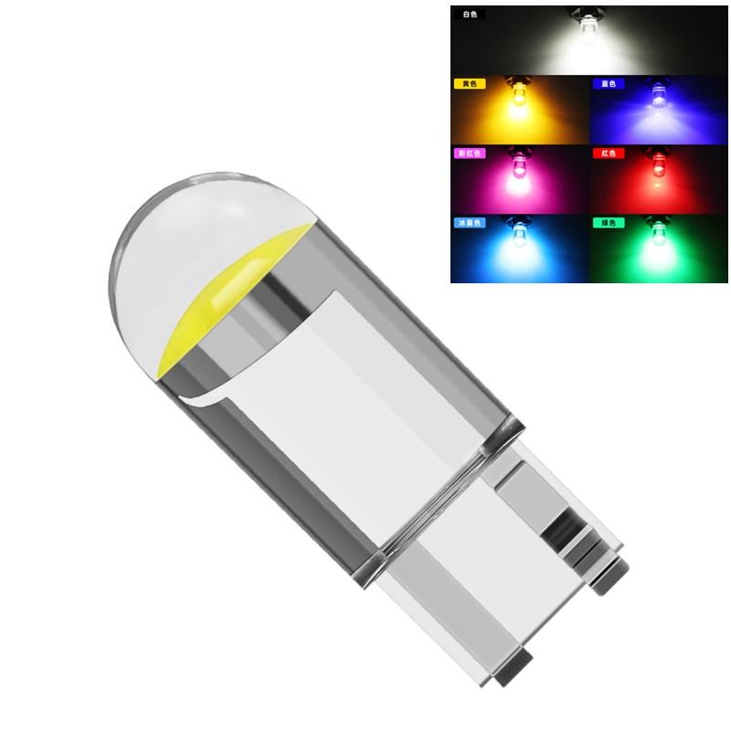 10X Neue W5W LED Canbus T10 Auto Lichter COB Glas Innen Teile Lampen 6000K Weiß Auto Kennzeichen Lampe dome Lesen Licht 12V 24V t10 WHITE