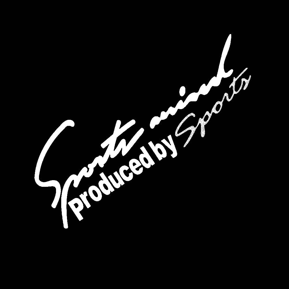 Autozubehör Auto Styling Sports Mind Aufkleber Abzeichen Aufkleber Auto Scheinwerfer Motorhaube Aufkleber 30x10.5cm weiß