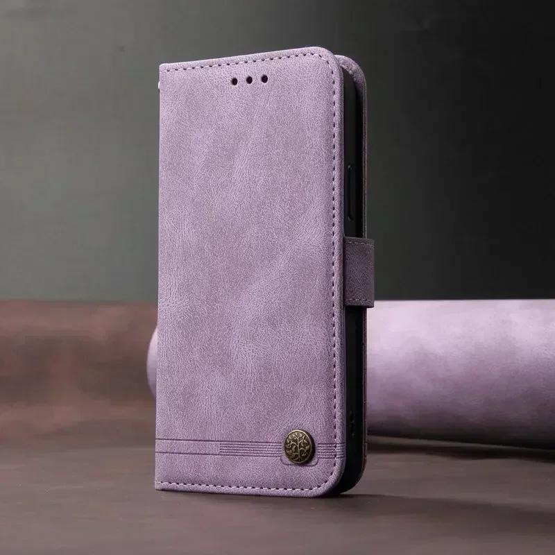 Klapphülle Leder Geldbörse Funda für Xiaomi 17T Pro 5G 2026 Buchhülle 360 Schutz Handyhalter Schale Xiaomi 17 T T17 Xiaomi17T Case & Strap&Xiaomi 17T violett