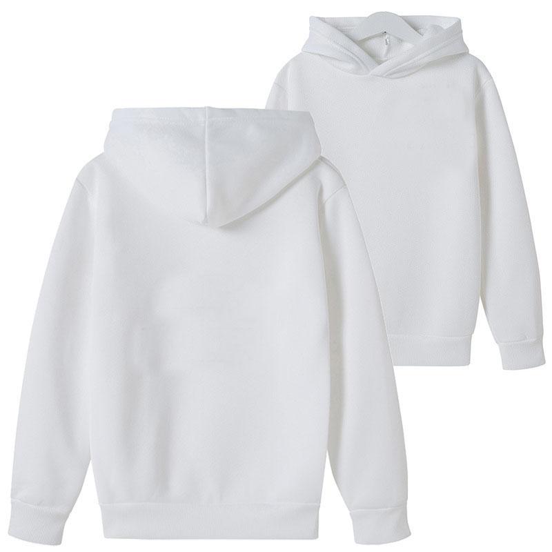 Mode kinder jungen Hoodies 2021 Frühling Herbst Mädchen Beiläufige Hoodies Sweatshirts kinder Einfarbig Hoodies Sweatshirt Tops Neue 110 weiß