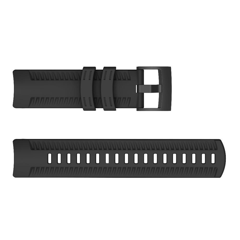 Silikonarmband für Suunto 9 D5 Smart Watch Band Ersatzarmband für Suunto Spartan Sport schwarz