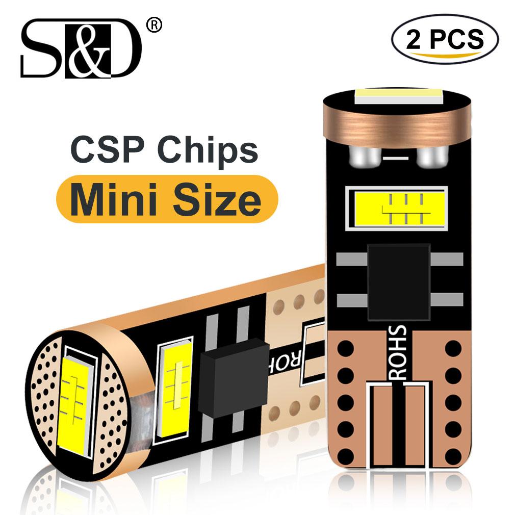 2 stücke W5W Led T10 Auto Licht CSP 6000 K Weiß Auto Autos Kennzeichen 194 168 LED Auto Innen karte Dome Lichter DC 12 V