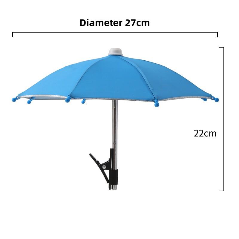 Handyhalter Sonnenschirm-Klammer Schirm Outdoor Handy Fixierschirm Regenschirm Sonnenschirm Handy Entspiegelter Kleiner Schirm 1PCS