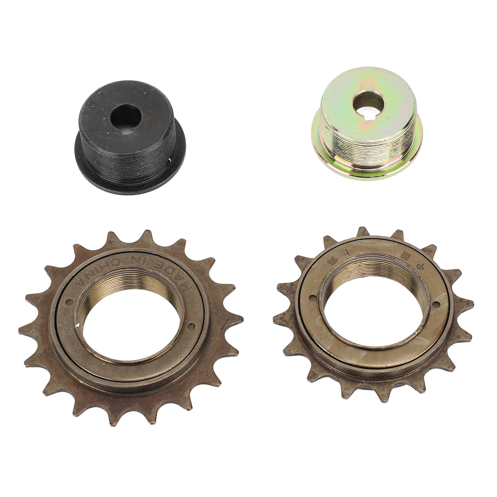 2 STÜCK Freilauf Linkslauf Adapter Set Eisen 16Z 18Z Fahrrad Freilauf Ritzel Fahrradzubehör für