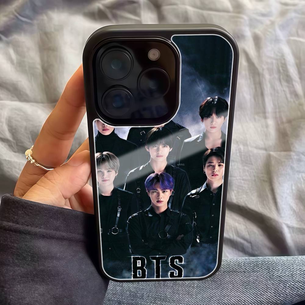 KPOP B-BTS Sänger Handyhülle Für IPhone 17 16 Pro Max 15 14 13 12 11 Pro Mini PC+TPU Hülle Luxus Y2K Handyhüllen iPhone 14 plus